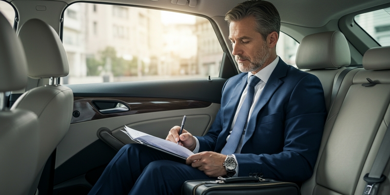 O transporte executivo eleva a performance profissional.