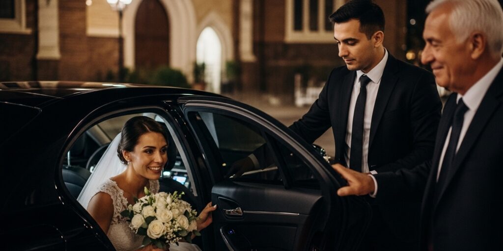 Transporte blindado para casamentos em BH com elegância, segurança total e motoristas de elite. Caetano Transporte: excelência em cada trajeto.
