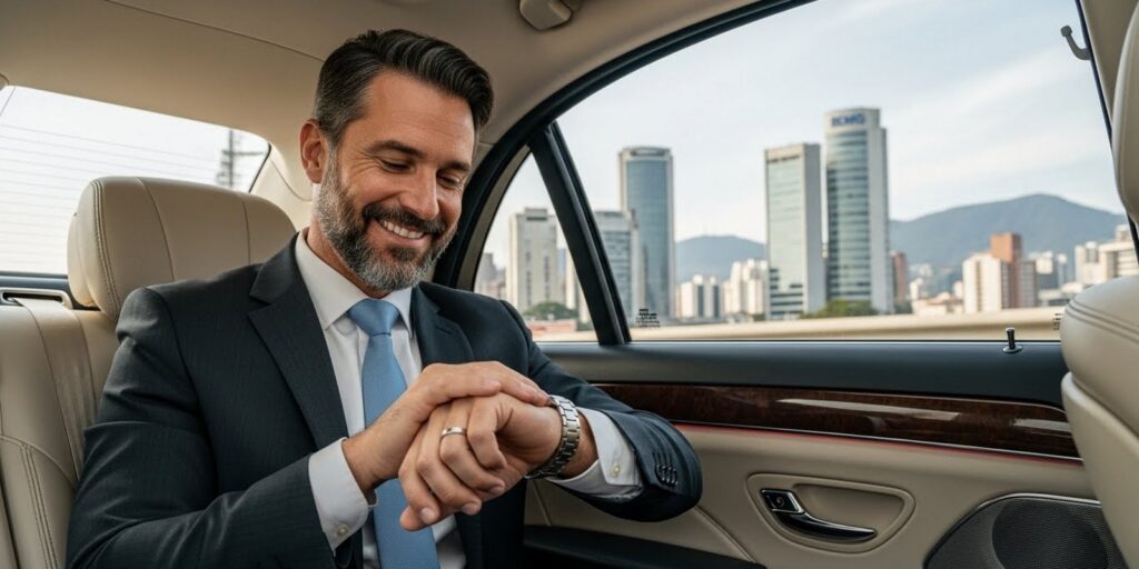 Caetano: transporte executivo em BH com pontualidade, segurança e veículos blindados.