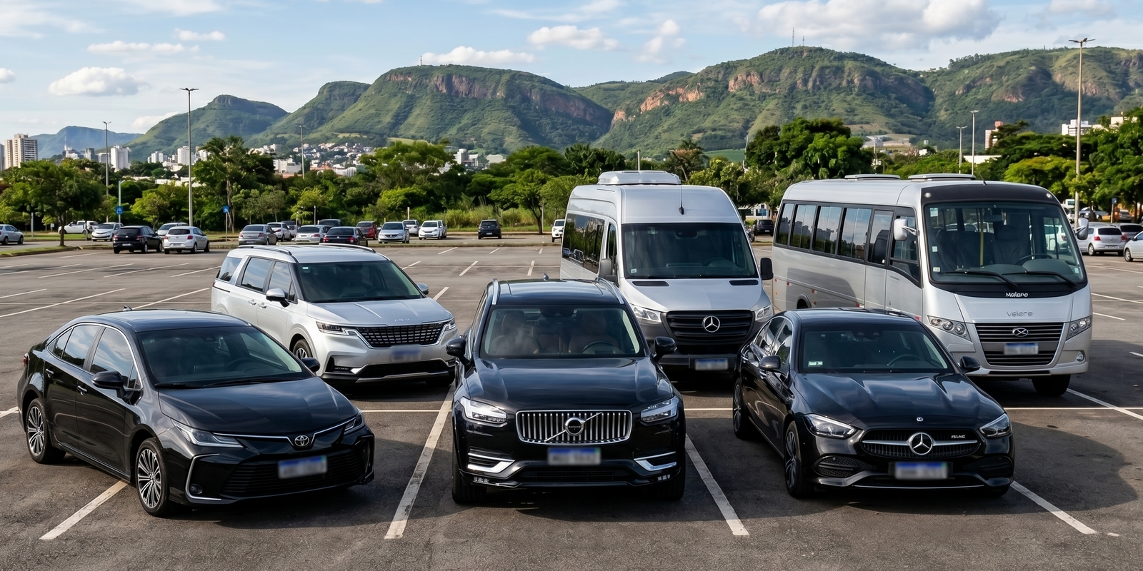 Entenda os tipos de veículos no transporte executivo em BH e escolha a melhor opção para viagens, eventos e traslados premium.